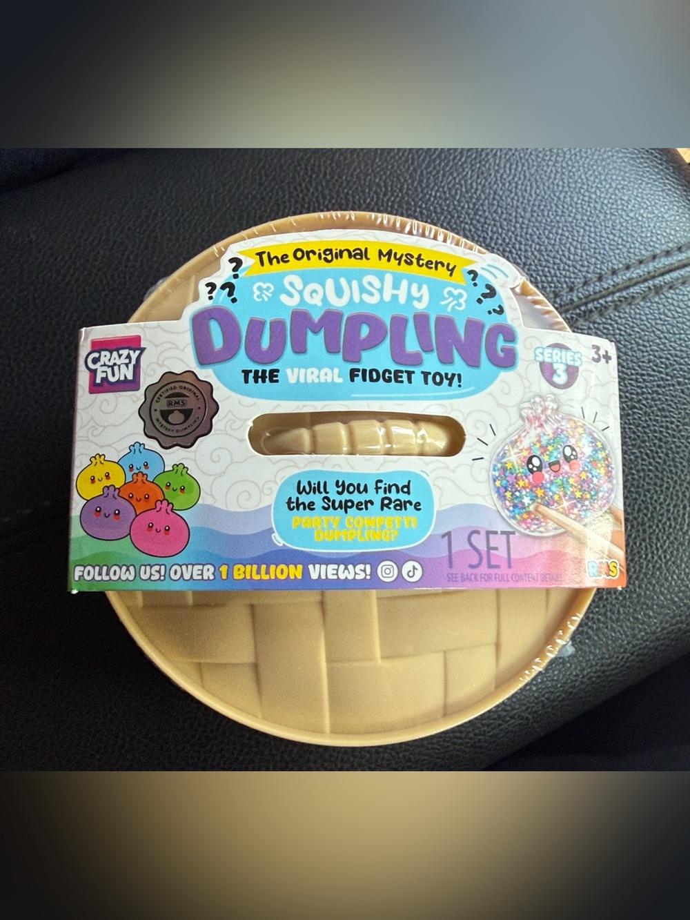 NEW RMS Crazy Fun Mystery Dumpling Bao Bun Squishy Party Confetti collection NWT